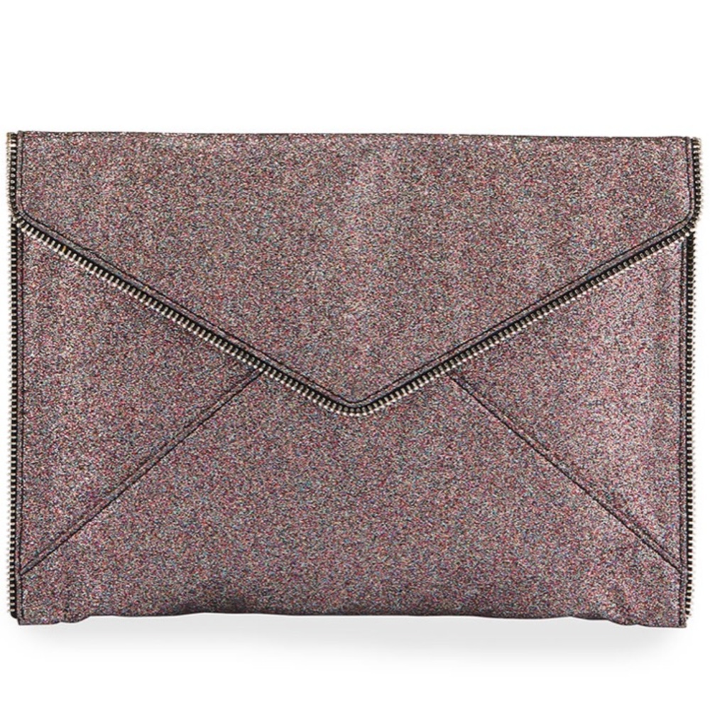 Rebecca Minkoff Glitter Leo Clutch NWT